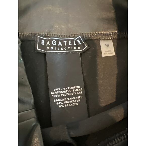 Bagatelle High Rise Faux Leather Leggings Black Women's M - Picture 7 of 7